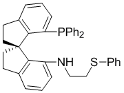 (R)-(+)-7-[N-(2-Phenylthio)ethylamino]-7'-[diphenylphosphino]-2,2',3,3'-tetrahydro-1,1'-spirobindane, 97+% (>99% ee) [(R)-Ph-SpiroSAP-Ph]