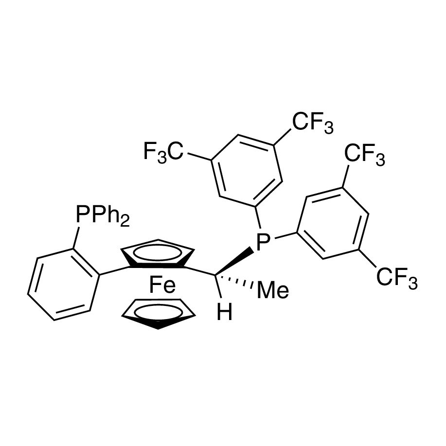 (R)-(-)-1-[(R)-2-(2'-Di­phenylphosphino­phenyl)ferrocenyl]ethylbis(di-3,5-tri­fluoromethylphenyl)phosphine, min. 97%
