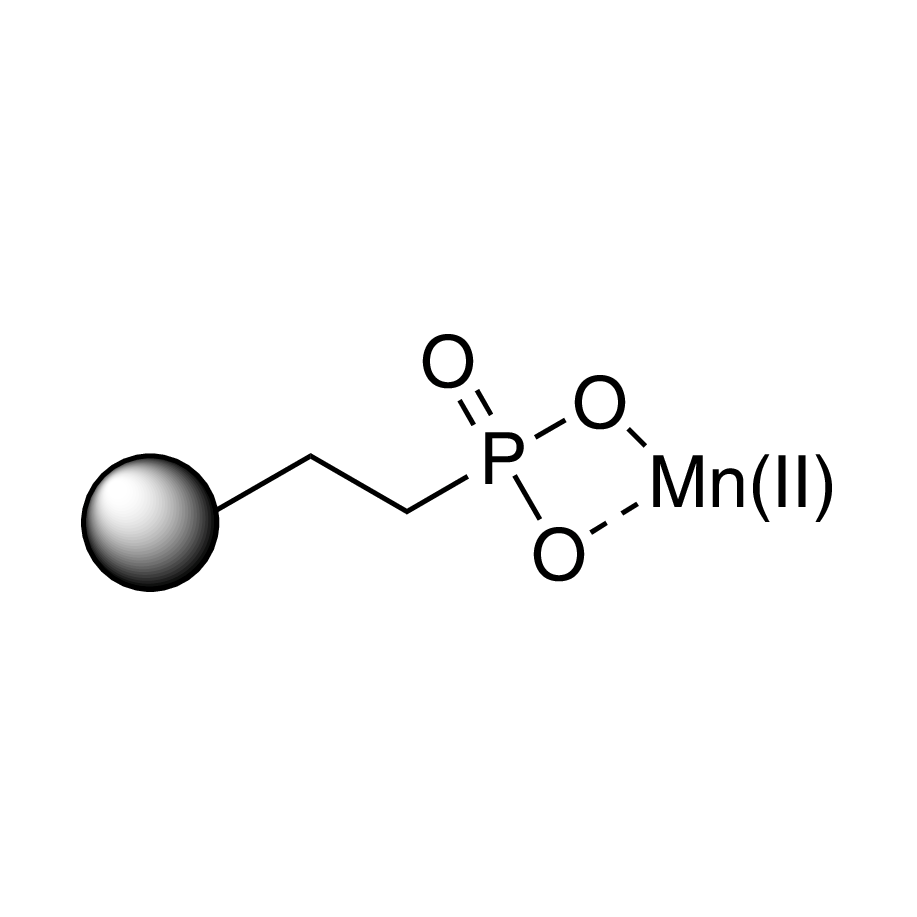 Manganese(II) ethyl/butyl phosphonate Silica (PhosphonicS POMn)