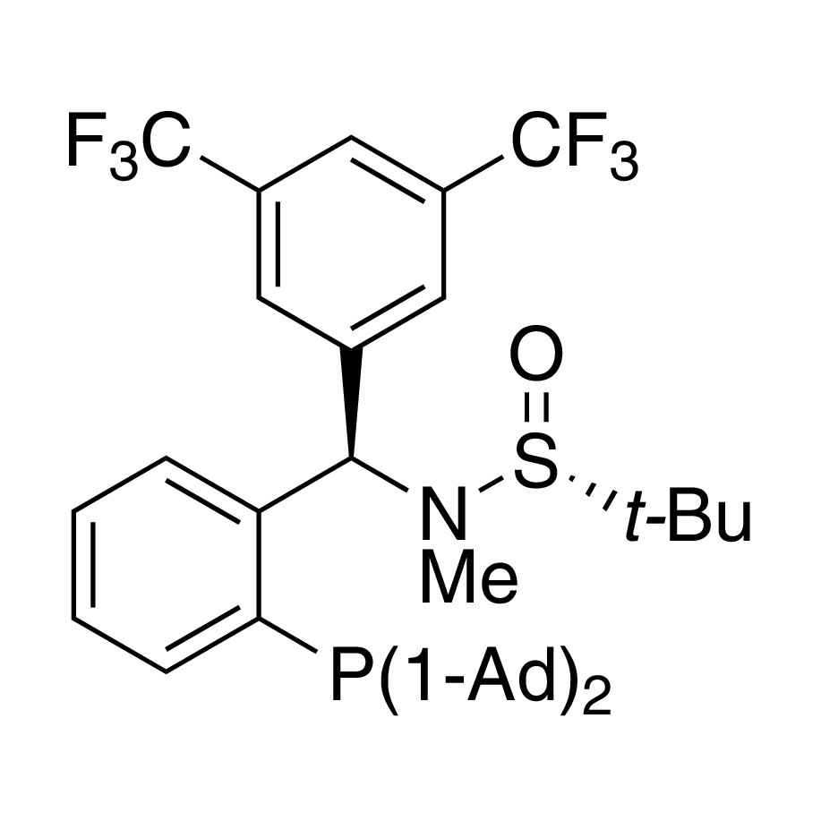 [S(R)]-N-[(R)-3,5-Bis(trifluoromethyl)phenyl)[2-(diadamantanphosphino)phenyl]methyl]-N,2-dimethyl-2-propanesulfinamide, 95%