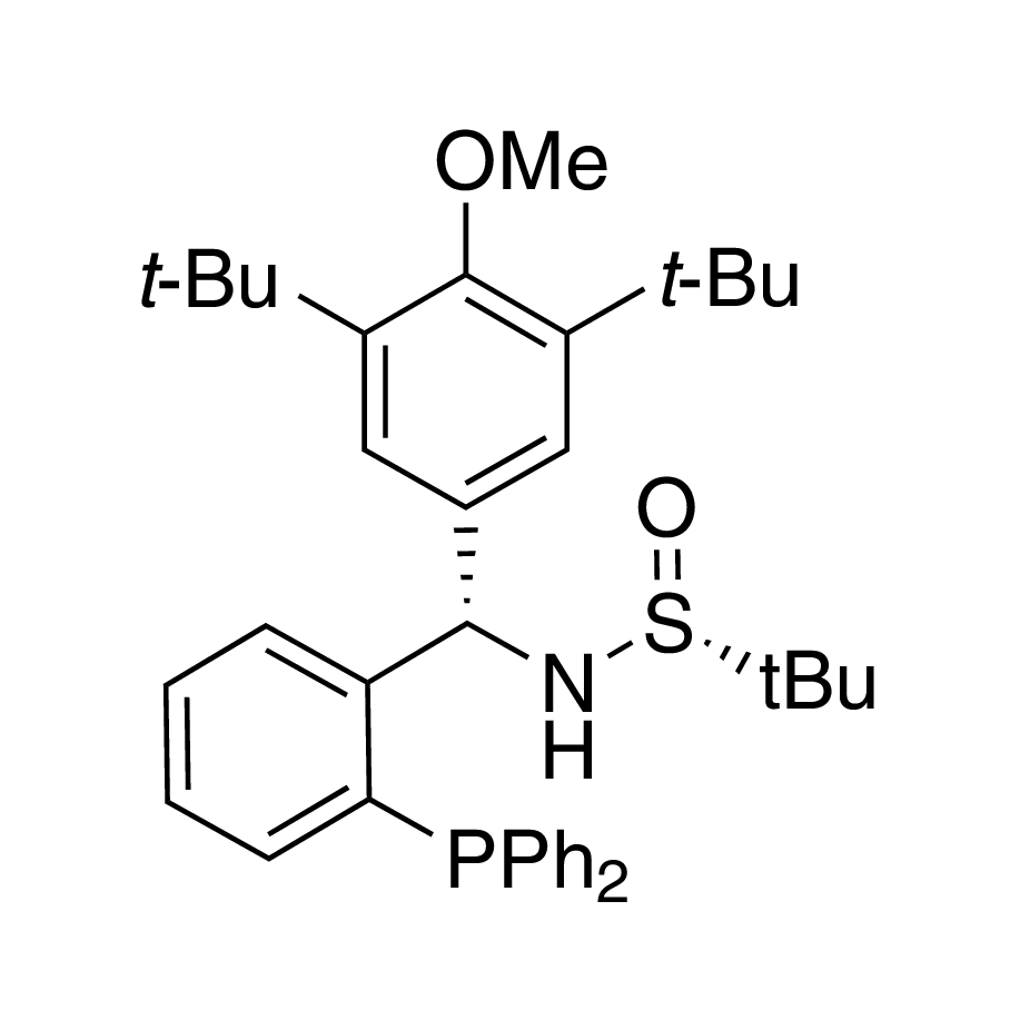 [S(R)]-N-[(S)-[3,5-Bis(1,1-dimethylethyl)-4-methoxyphenyl][2-(diphenylphosphino)phenyl]methyl]-2-methyl-2-propanesulfinamide, 95%
