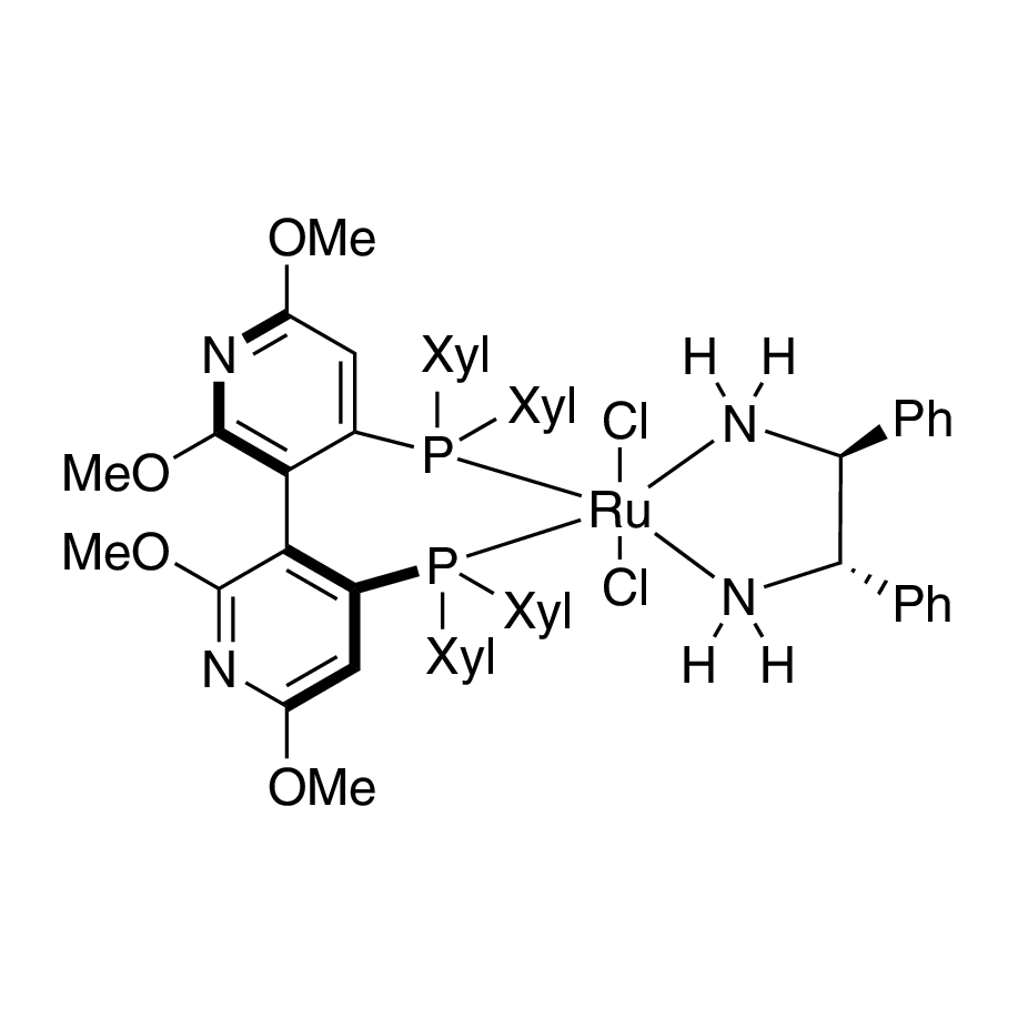 Dichloro[(S)-(-)-2,2',6,6'-tetramethoxy-4,4'-bis(di(3,5-xylyl)phosphino)-3,3'-bipyridine][(1S,2S)-(-)-1,2-diphenylethylenediamine]ruthenium(II), min. 95%