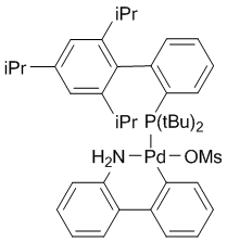 Methanesulfonato(2-di-t-butylphosphino-2',4',6'-tri-i-propyl-1,1'-biphenyl)(2'-amino-1,1'-biphenyl-2-yl)palladium(II), min. 98% [t-BuXPhos Palladacycle Gen. 3]
