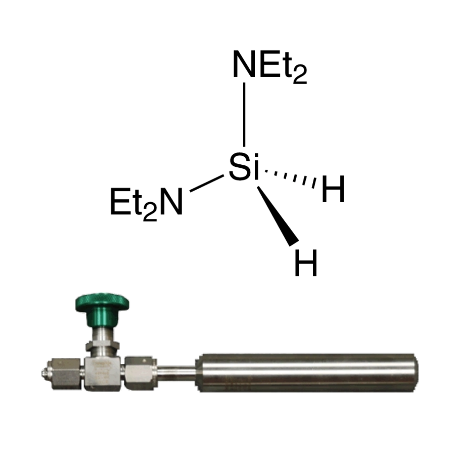 Bis(diethylamino)silane, 99% (99.999%-Si) BDEAS PURATREM, 98-8810, contained in high-temp 50 ml Swagelok® cylinder (96-1071) for CVD/ALD