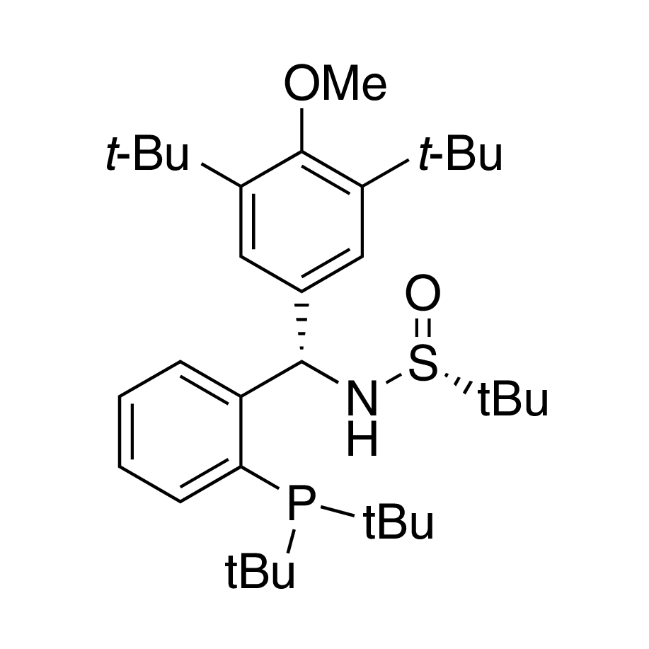 [S(R)]-N-[(S)-(3,5-Di-tert-butyl-4-methoxyphenyl)[2-(di-tert-butylphosphino)phenyl]methyl]-2-methyl-2-propanesulfinamide, 95%