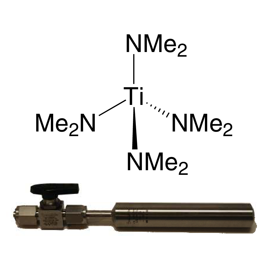 Tetrakis(dimethylamino)titanium(IV),  99% TDMAT, 93-2240, contained in 50 ml Swagelok®  cylinder  (96-1070) for CVD/ALD