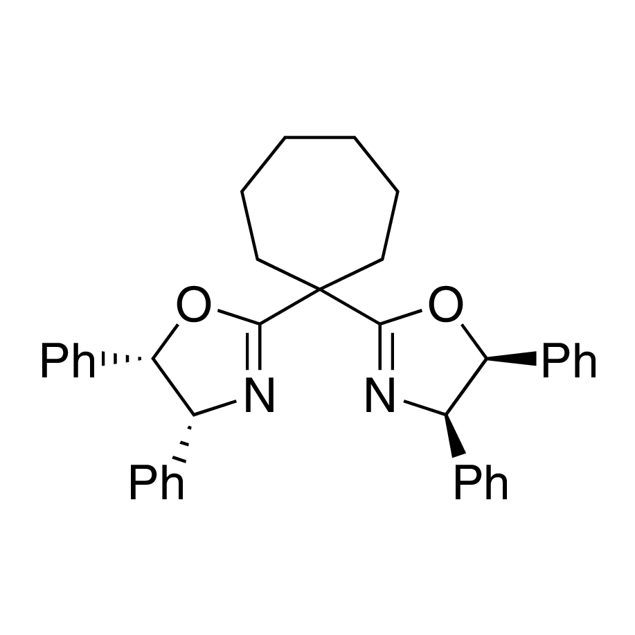 (4R,4'R,5S,5'S)-2,2'-(Cycloheptane-1,1-diyl)bis(4,5-diphenyl-4,5-dihydrooxazole), 98%, (99% ee)
