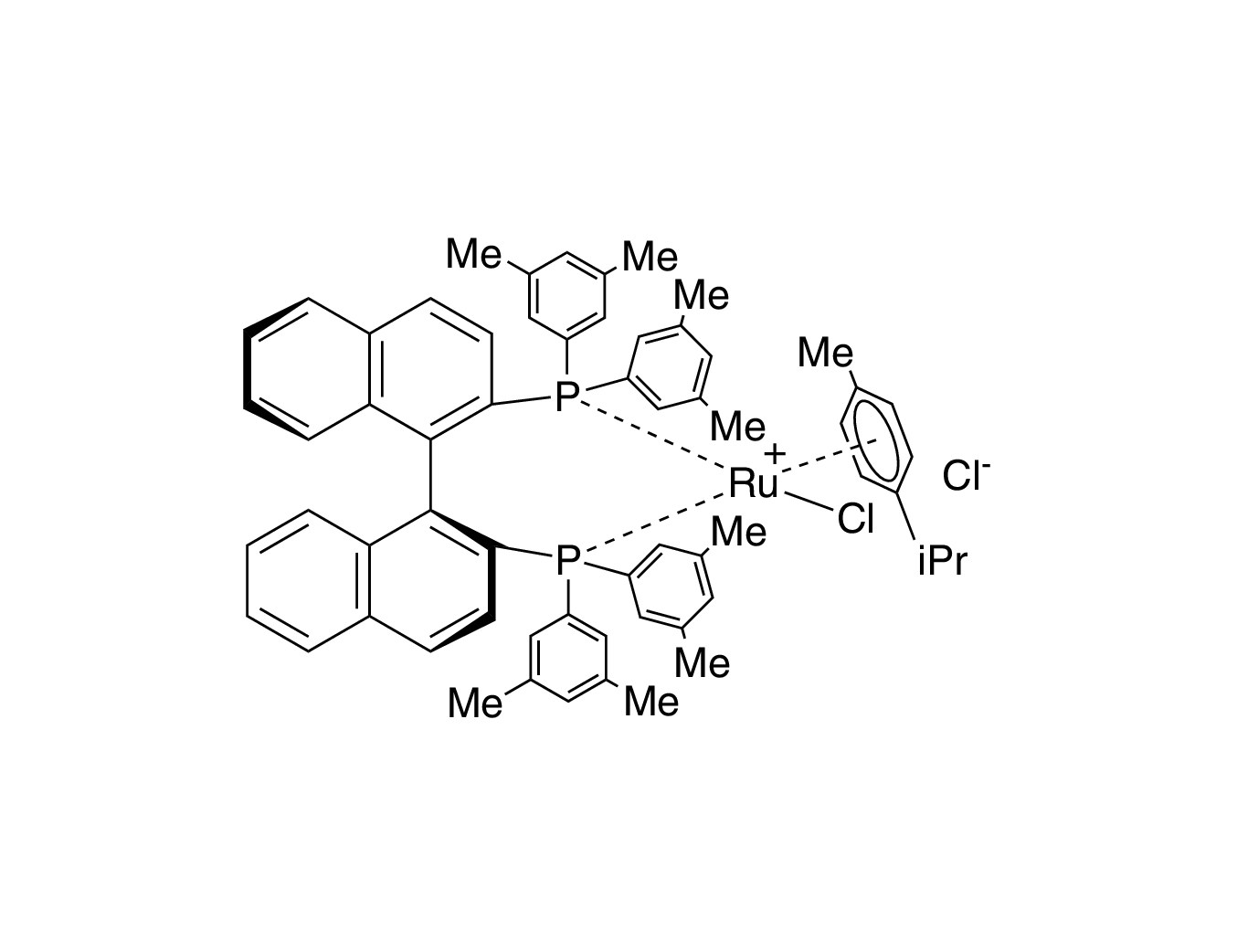 Chloro{(S)-(-)-2,2'-bis[di(3,5-xylyl)phosphino]-1,1'-binaphthyl}(p-cymene)ruthenium(II) chloride [RuCl(p-cymene)((S)-xylbinap)]Cl