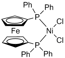 Dichloro[1,1'-bis(diphenylphosphino)ferrocene]nickel(II), 98%