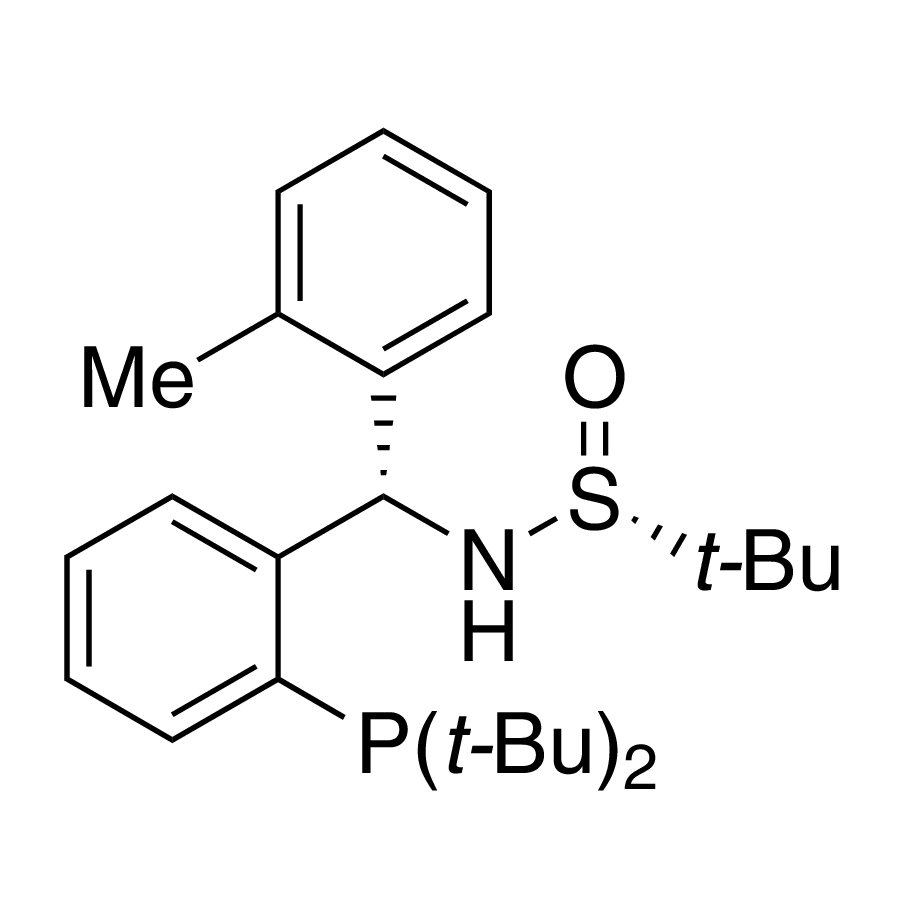 [S(R)]-N-[(S)-[2-(Di-tert-butylphosphanyl)phenyl](2-methylphenyl)methyl]-2-methyl-2-propanesulfinamide, 95%