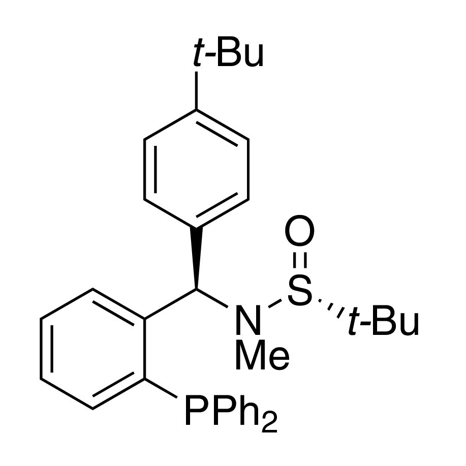 [S(R)]-N-[(R)-(4-(tert-Butyl)phenyl)[2-(diphenylphosphino)phenyl]methyl]-N,2-dimethyl-2-propanesulfinamide, 95%