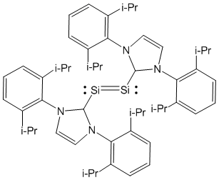 1,2-Bis[1,3-bis(2,6-di-i-propylphenyl)imidazol-2-ylidene]disilene