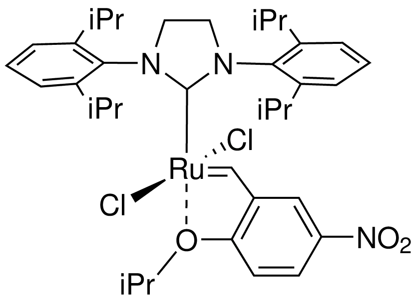 1,3-Bis(2,6-di-i-propylphenyl)imidazolidin-2-ylidene)(2-i-propoxy-5-nitrobenzylidene) ruthenium(II) dichloride Nitro-Grela SiPr
