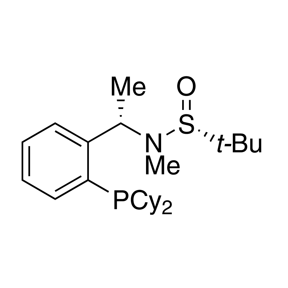 [S(R)]-N-[(1S)-1-[2-(Dicyclohexylphosphino)phenyl]ethyl]-N,2-dimethyl-2-propanesulfinamide, 95%
