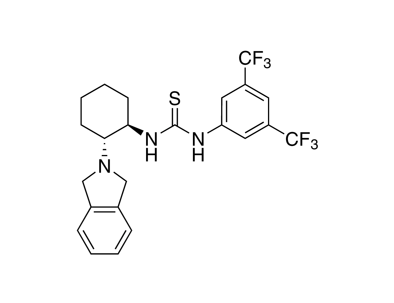 N-[3,5-Bis(trifluoromethyl)phenyl]-N'-[(1R,2R)-2-(1,3-dihydro-2H-isoindol-2-yl)cyclohexyl]thiourea, 95%, (99% ee)