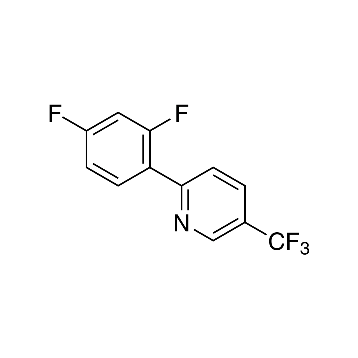 2-(2,4-Difluorophenyl)-5-(trifluoromethyl)pyridine, 98% dF(CF3)ppy