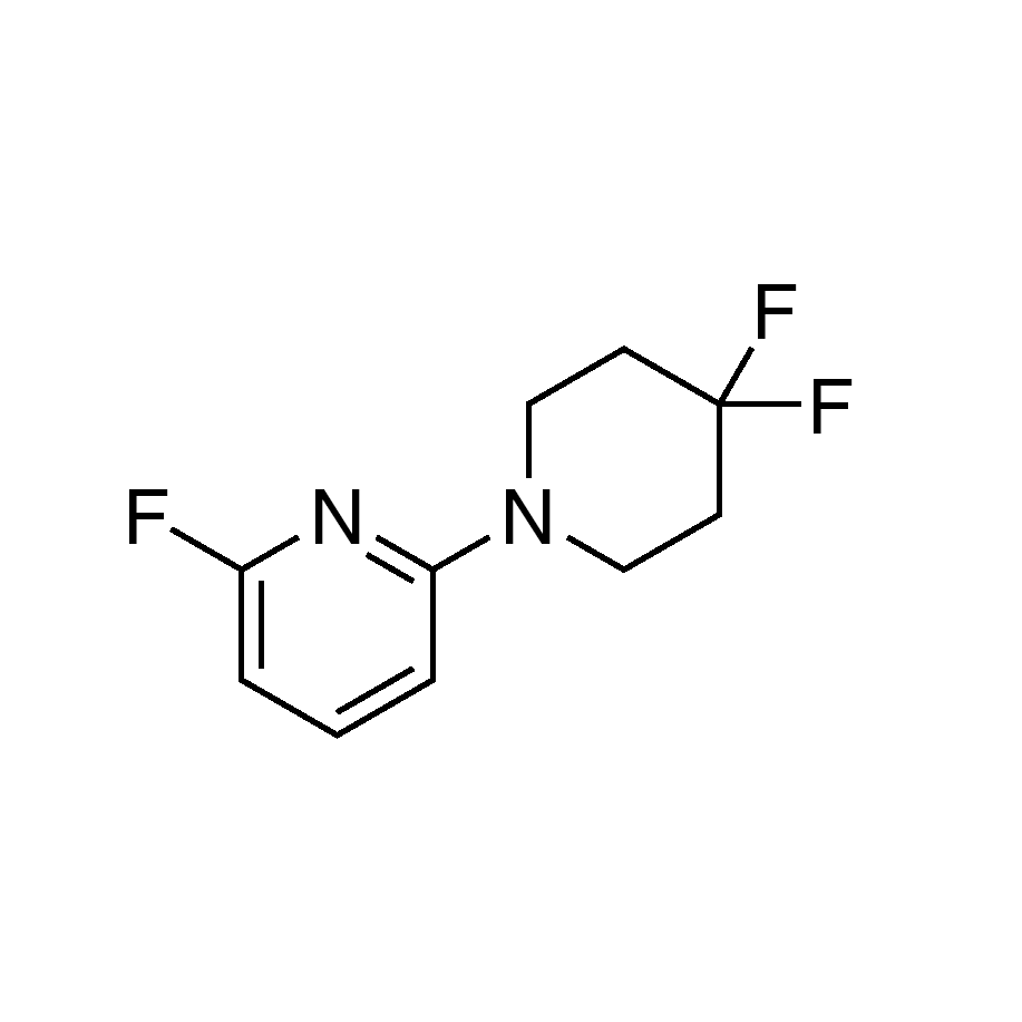 2-(4,4-Difluoropiperidin-1-yl)-6-fluoropyridine, 95%