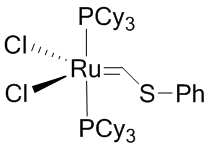 Bis(tricyclohexylphosphine)[(phenylthio)methylene]ruthenium(II) dichloride, min. 97%