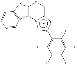 (5aS,10bR)-(-)-5a,10b-Dihydro-2-(pentafluorophenyl)-4H,6H-indeno[2,1-b][1,2,4]trizolo[4,3-d][1,4]oxazinium tetrafluoroborate (contains 15-20% minor isomer)