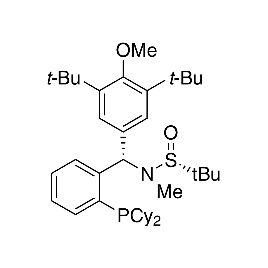 [S(R)]-N-[(S)-[3,5-Bis(1,1-dimethylethyl)-4-methoxyphenyl][2-(dicyclohexylphosphino)phenyl]methyl]-N,2-dimethyl-2-propanesulfinamide, 95%