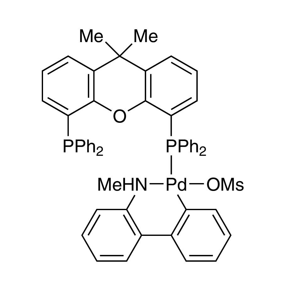 Methanesulfonato[9,9-dimethyl-4,5-bis(diphenylphosphino)xanthene](2'-methylamino-1,1'-biphenyl-2-yl)palladium(II), 98% [Xantphos Palladacycle Gen. 4]