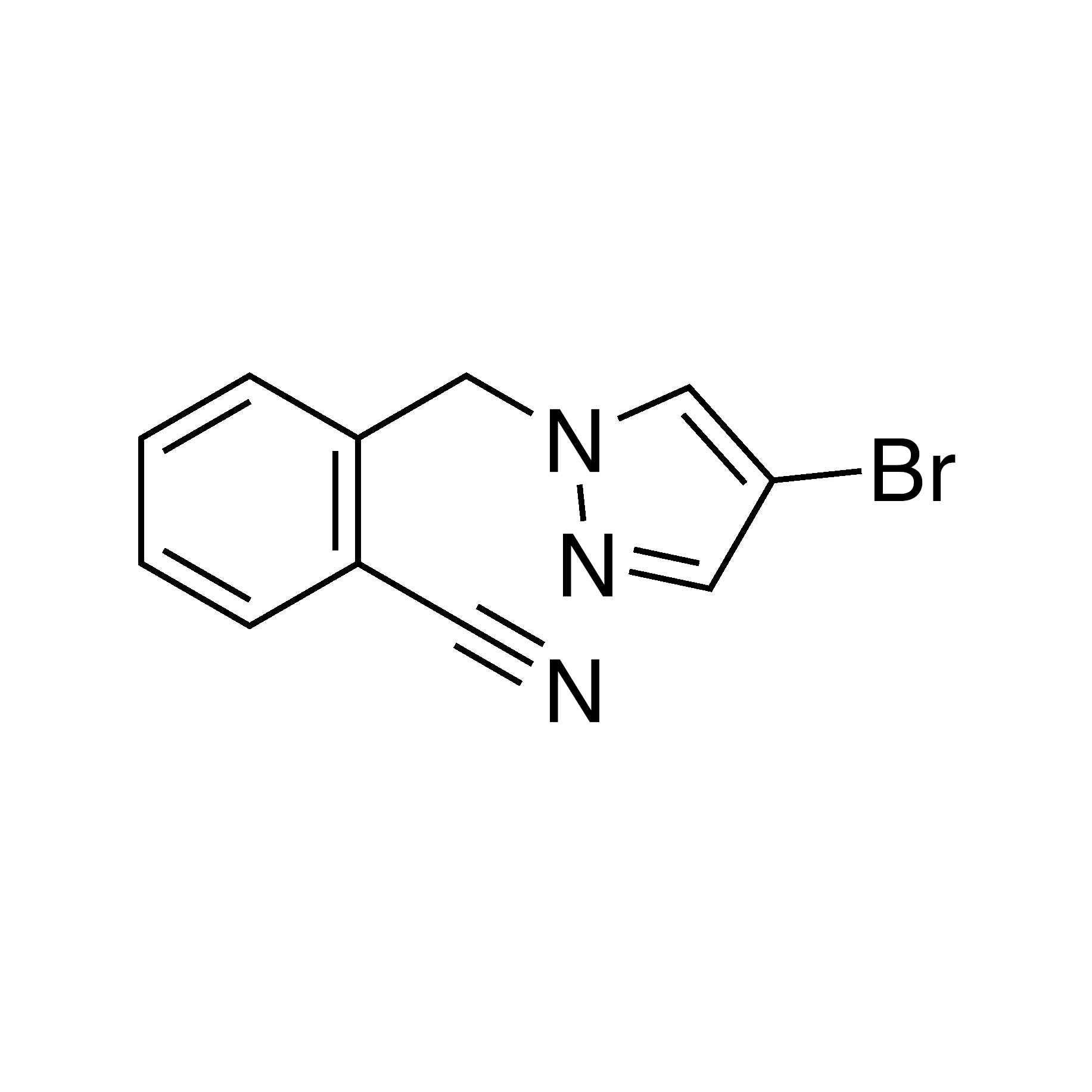 2-((4-Bromo-1H-pyrazol-1-yl)methyl)benzonitrile, 95%