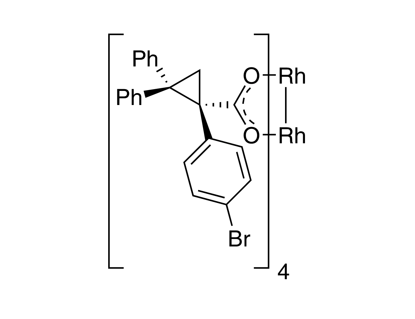 Tetrakis[(R)-(-)-[(1R)-1-(4-bromophenyl)-2,2-diphenylcyclopropanecarboxylato]dirhodium(II) Rh₂(R-BTPCP)₄