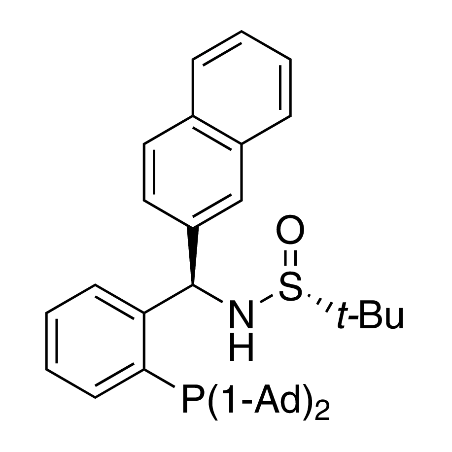 [S(R)]-N-[(R)-[2-(Diadamantanphosphino)phenyl](2-naphthalenyl)methyl]-2-methyl-2-propanesulfinamide, 95%