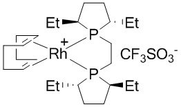 1,2-Bis((2S,5S)-2,5-diethylphospholano)ethane(cyclooctadiene)rhodium(I) trifluoromethanesulfonate