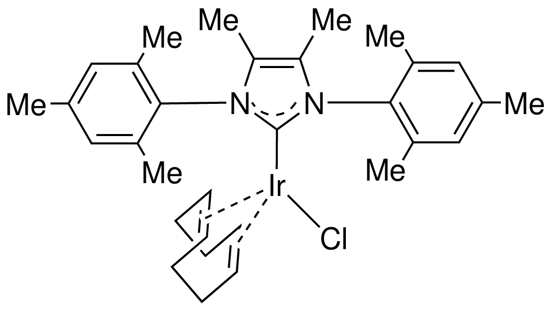 Chloro(1,5-cyclooctadiene)[4,5-dimethyl-1,3-bis(2,4,6-trimethylphenyl)imidazol-2-ylidene] iridium(I), min. 98%