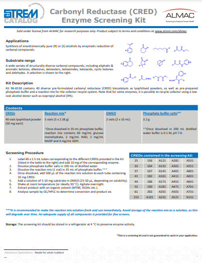 Literature Sheets - Kits Biocatalysts