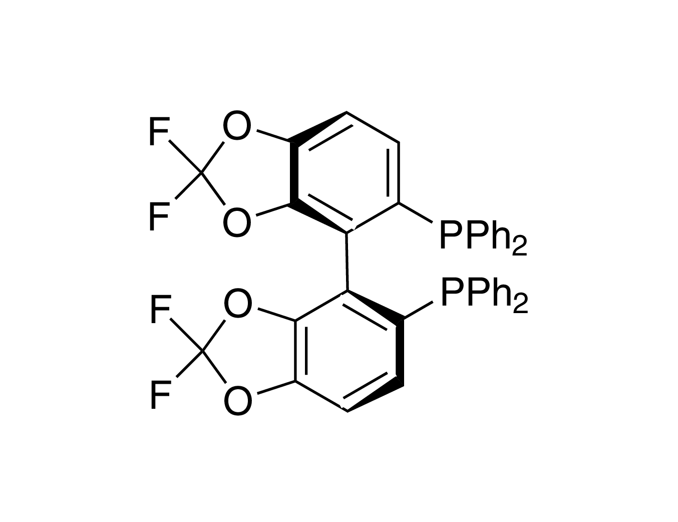 S-(+)-5,5'-Bis(diphenylphosphino)-2,2,2',2'-tetrafluoro-4,4'-bi-1,3-benzodioxole, min. 98%, (99% ee), (S)-DIFLUORPHOS_1746799366542. Click to expand image