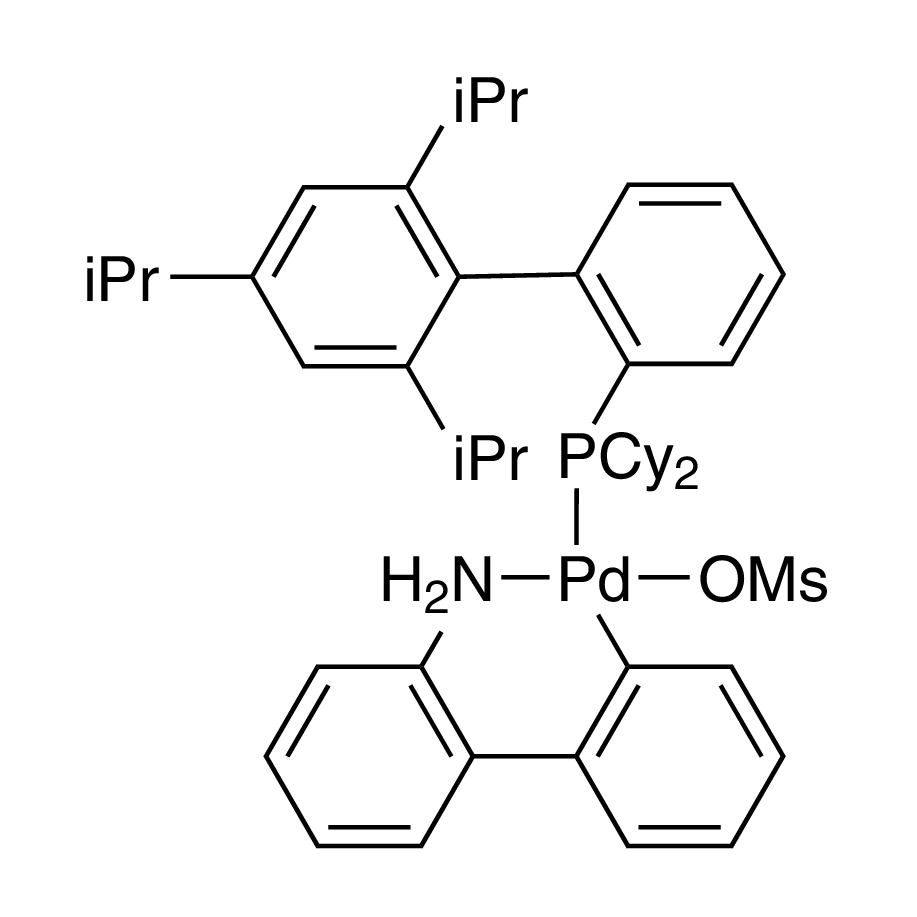 Methanesulfonato(2-dicyclohexylphosphino-2',4',6'-tri-i-propyl-1,1'-biphenyl)(2'-amino-1,1'-biphenyl-2-yl)palladium(II) dichloromethane adduct, min. 98%  [Xphos Palladacycle Gen. 3]_1746717134318. Click to expand image